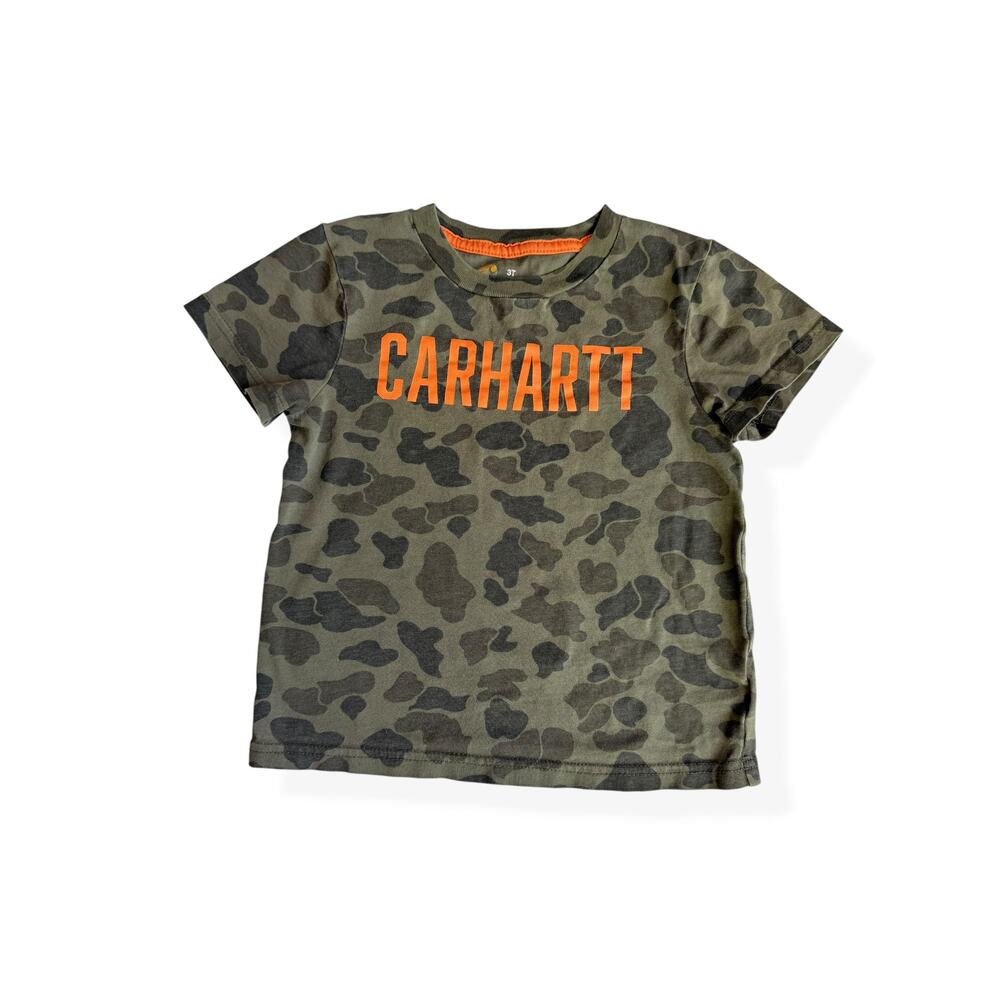 Carhartt Camo Graphic T-Shirt Toddler 3T Cotton